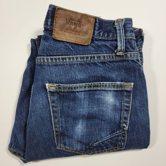 Vans White Oak Cone Denim Men's Blue Jeans V46 Taper Size 30x30 - Picture 1 of 16